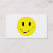 Retro Business Punch-kaarten Happy Face-glimlach-S Klantenkaartje (Achterkant)