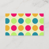 Retro Business Snoep-gebotteerd patroon Visitekaartje (Achterkant)