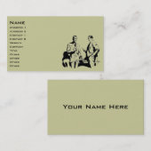 Retro Business Visitekaartje (Voorkant / Achterkant)