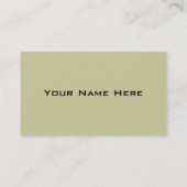 Retro Business Visitekaartje (Achterkant)