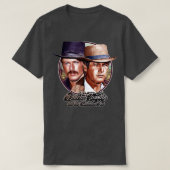 Retro Butch Cassidy en het Sundance Kind Outlaw Tr T-shirt (Design voorkant)
