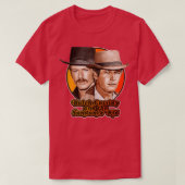 Retro Butch Cassidy en het Sundance Kind Tribute T-shirt (Design voorkant)