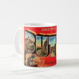 Retro Butte Montana Welkom Kop