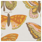 Retro  Butterflies Stof (Close Up)