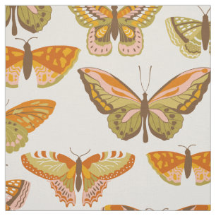 Retro Butterflies Stof