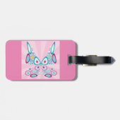 Retro Butterfly Abstracte Pop Art Bagagelabel (Achterkant horizontaal)