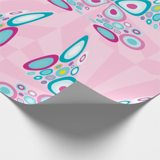 Retro Butterfly Abstracte Pop Art Cadeaupapier
