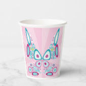 Retro Butterfly Abstracte Pop Art Papieren Bekers (Voorkant)
