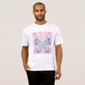 Retro Butterfly Abstracte Pop Art T-shirt (Voorkant volledig)