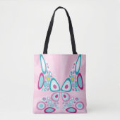 Retro Butterfly Abstracte Pop Art Tote Bag (Voorkant)