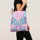 Retro Butterfly Abstracte Pop Art Tote Bag