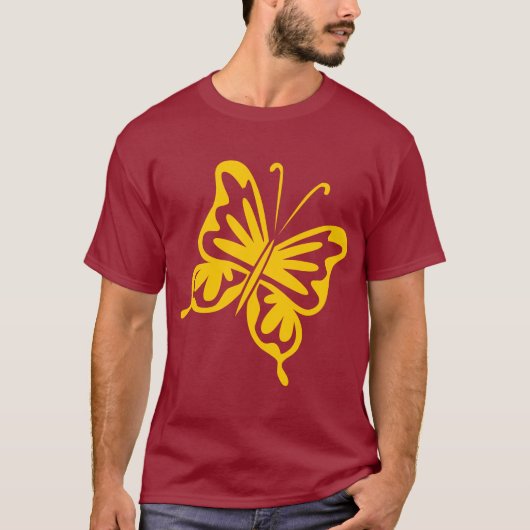 Retro Butterfly - Amber T-shirt (Voorkant)