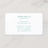 Retro Butterfly Beauty Visitekaartje (Achterkant)