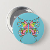 Retro Butterfly Button (Voorkant /achterkant)