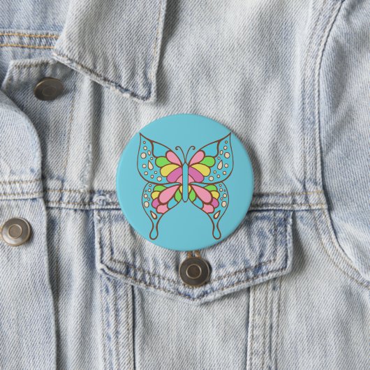 Retro Butterfly Button (In situ)