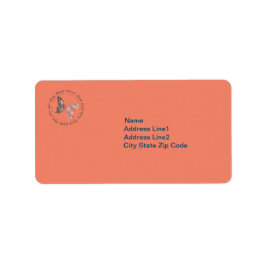 Retro Butterfly Christelijk Quottes Design Etiket