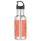 Retro Butterfly Christelijk Quottes Design Waterfles (Achterkant)