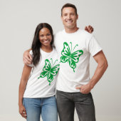 Retro Butterfly - Grass Green T-shirt (Unisex)