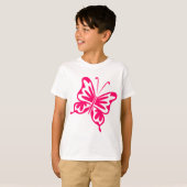 Retro Butterfly - Neon Red T-shirt (Voorkant volledig)