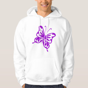 Retro Butterfly - Paars Hoodie