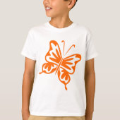 Retro Butterfly - Sinaasappel T-shirt (Voorkant)