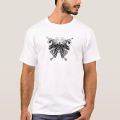 Retro Butterfly Tattoo 1 T-shirt (Voorkant)