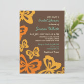 Retro Butterfly Vrijgezellenfeest Weddenschap Kaart (Staand voorkant)