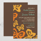 Retro Butterfly Vrijgezellenfeest Weddenschap Kaart (Voorkant / Achterkant)