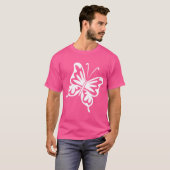 Retro Butterfly - White T-shirt (Voorkant volledig)