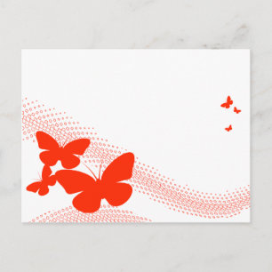retro butterflyse briefkaart