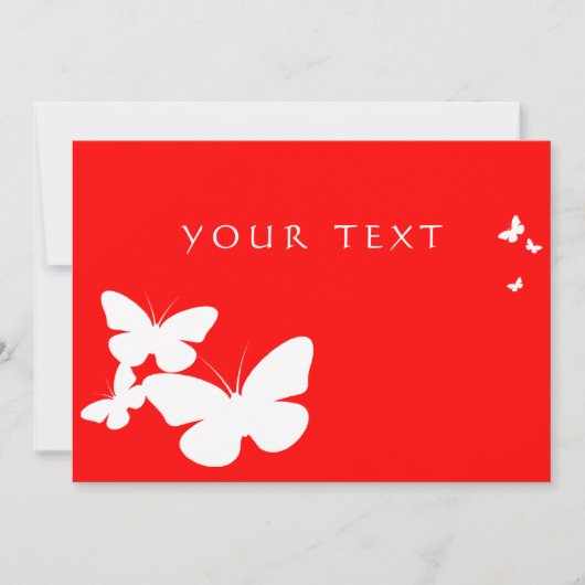 retro butterflyse kaart (Voorkant)