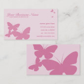 retro butterflyse visitekaartje (Voorkant / Achterkant)