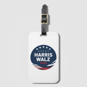 Retro Button Verkiezing voor Democraten Harris Wal Bagagelabel