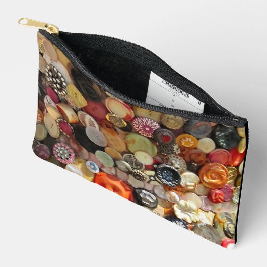 Retro Button Wristlet Etui (Open)