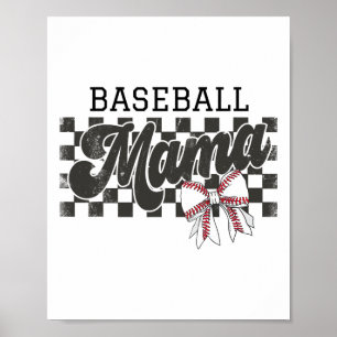 Retro Bysebyll Mama checkte Bysebyll voor Mom Mot Poster