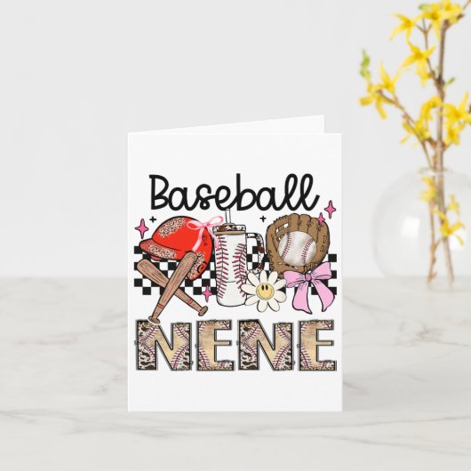 Retro Bysebyll Nene Leopard Proud Byll Nene Kaart (Gele Bloem)