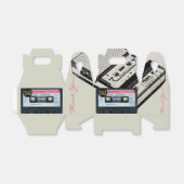 Retro C Audiotape 50th Birthday Dank u GFB Bedankdoosjes (Uitgevouwen)