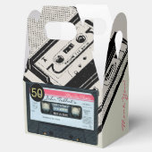 Retro C Audiotape 50th Birthday Dank u GFB Bedankdoosjes (Geopend)