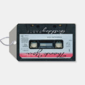 Retro C Audiotape 55e Verjaardag Dank u Cadeau Lab Cadeaulabel (Achterkant Horizontaal)