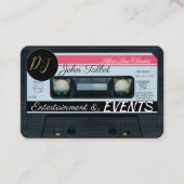 Retro C Audiotape Cassette 80s DJ Visitekaartjes (Voorkant)
