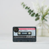 Retro C Audiotape Cassette 80s DJ Visitekaartjes (Staand voorkant)