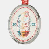 Retro C en O Canal Bike Trail. Metalen Ornament (Links)