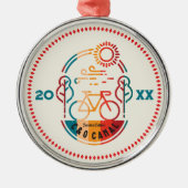 Retro C en O Canal Bike Trail. Metalen Ornament (Voorkant)