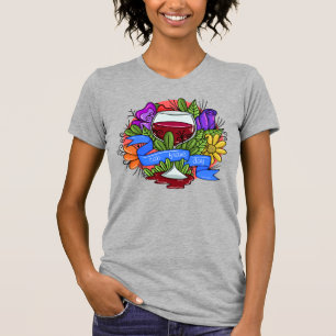 Retro Cabernet Franc Day, florale smaakwijn T-shirt