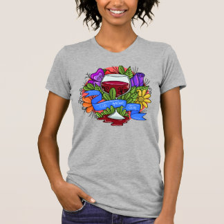 Retro Cabernet Franc Day, florale smaakwijn T-shirt
