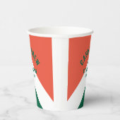 Retro Cabin Crew Gepersonaliseerde Bestemming Groe Papieren Bekers (Rechts)