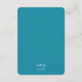 Retro Cabo Bruiloft Traditionele RSVP Maaltijd Opt Informatiekaartje (Achterkant)