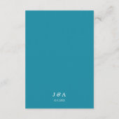 Retro Cabo Bruiloft Traditionele RSVP Maaltijd Opt Informatiekaartje (Achterkant)