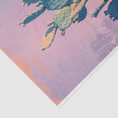 Retro Cactus in de Desert Artwork Decoupage Tissuepapier (Detail)