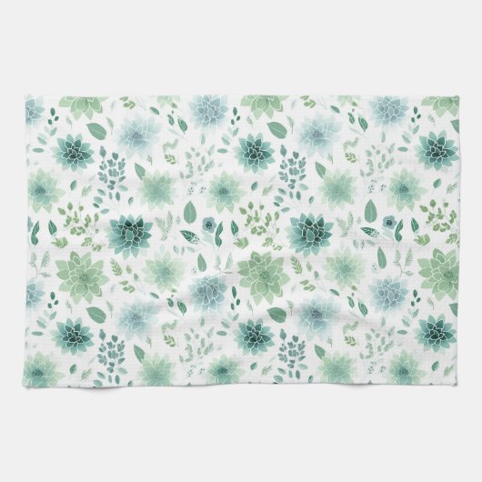 Retro Cactus keukenhanddoek (Horizontaal)